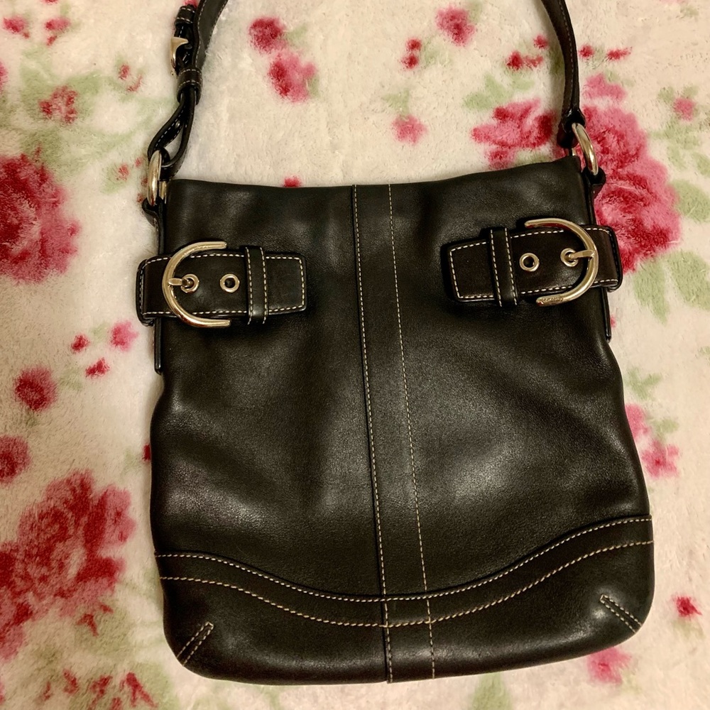 Vintage Black Coach Bag